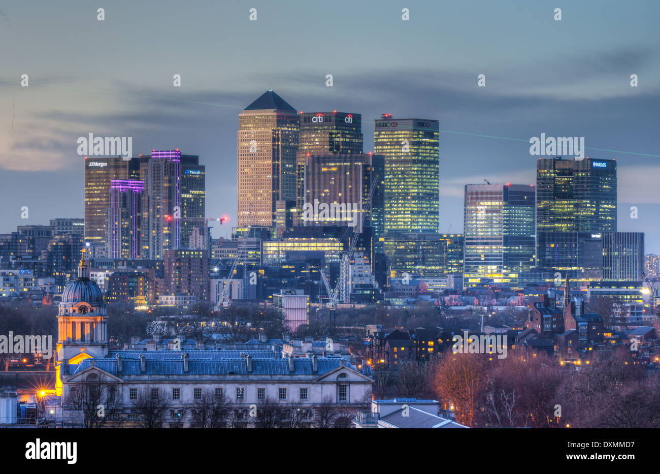 Canary Wharf, London Docklands Stockfoto