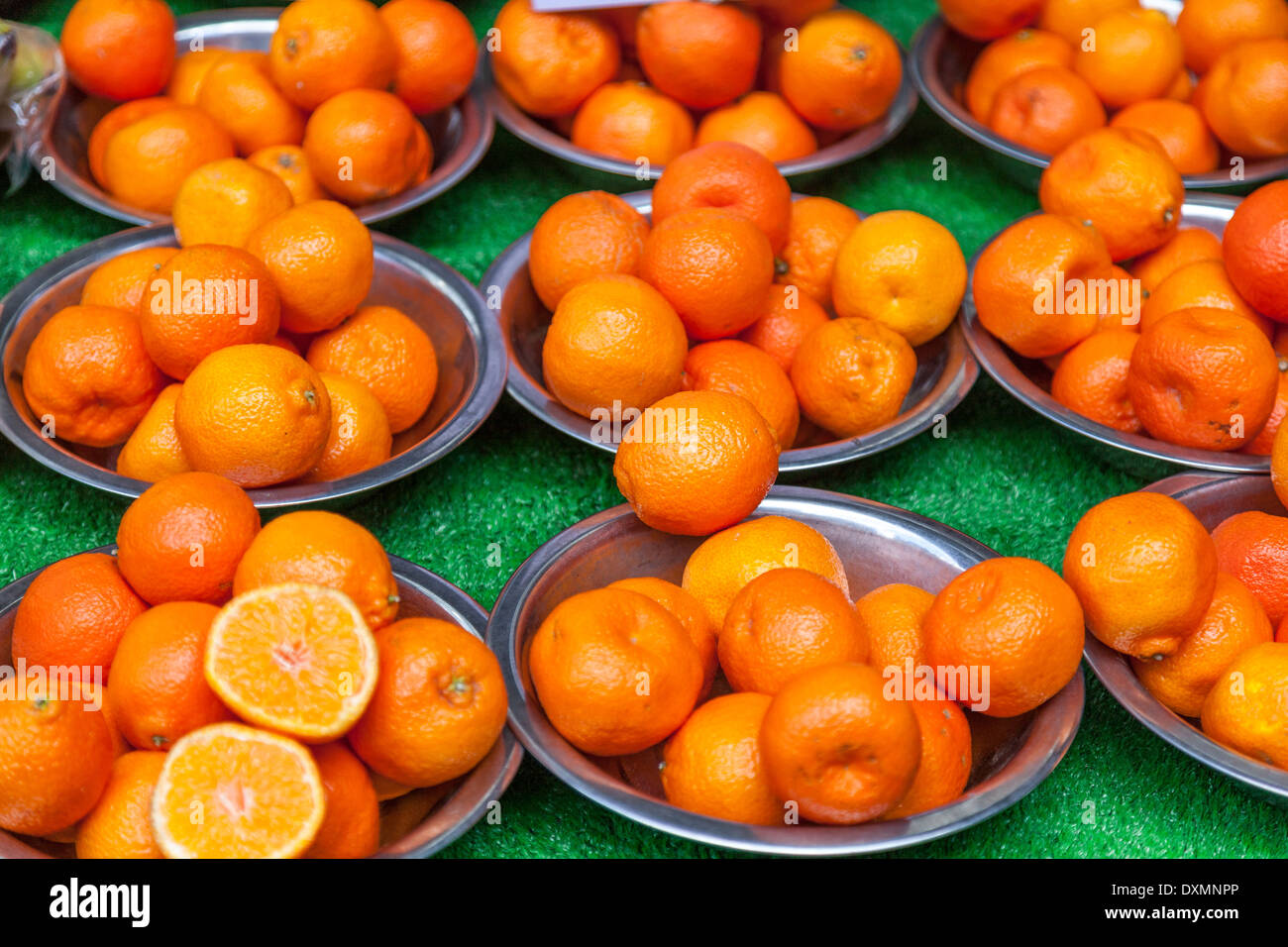 Mandarin-Orangen, Mandarinen-Citrus reticulata Stockfoto