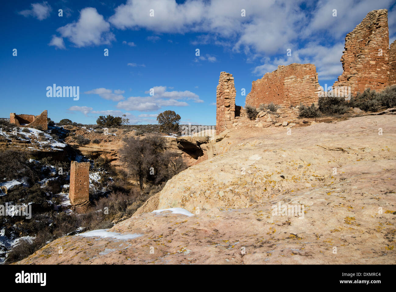 Hovenweep Burg Ruine wenig Canyon Hovenweep National Monument Utah USA Stockfoto