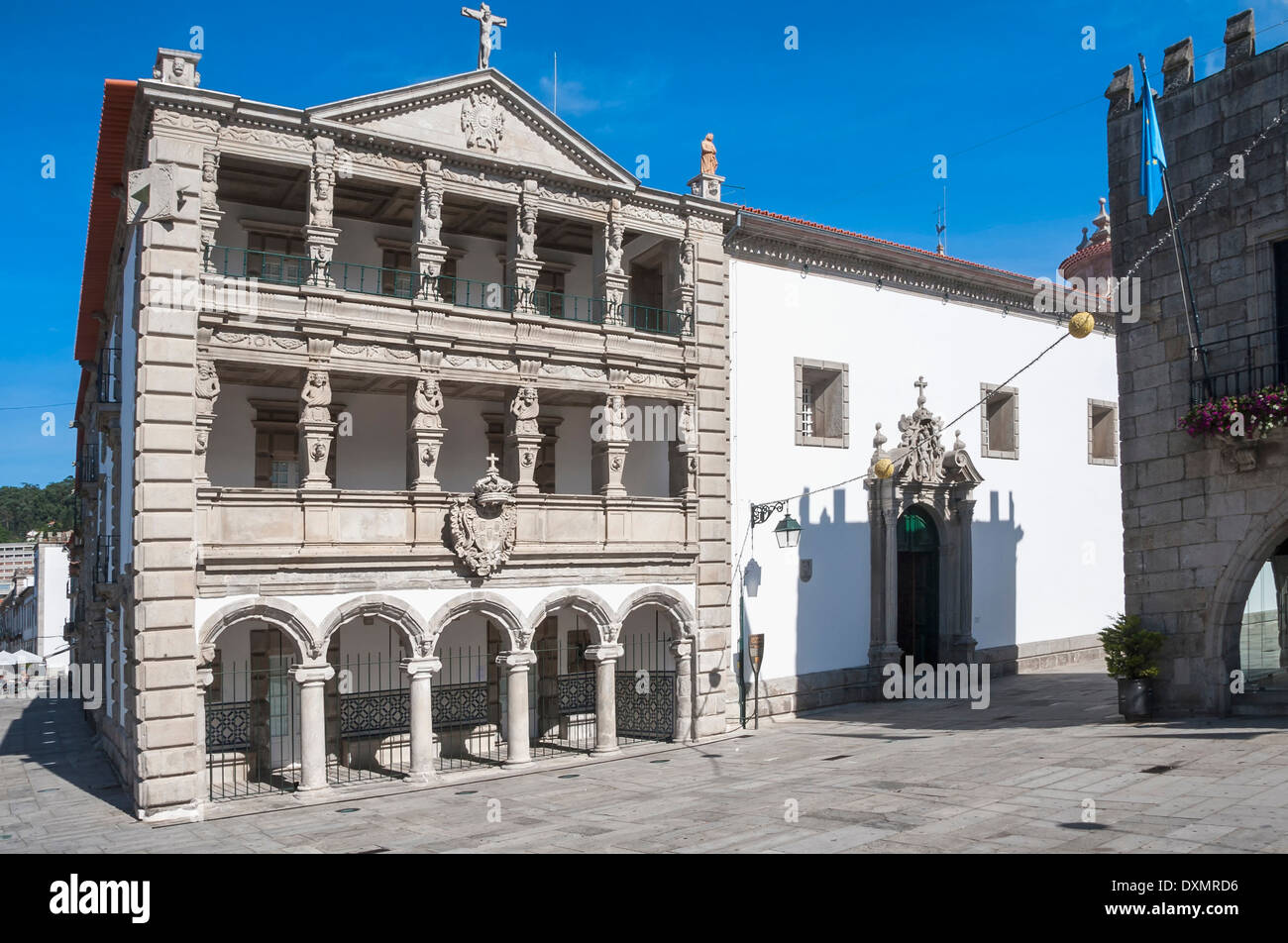 Misericordia, Renaissance-Gebäude, Viana do Castelo, Minho, Portugal Stockfoto