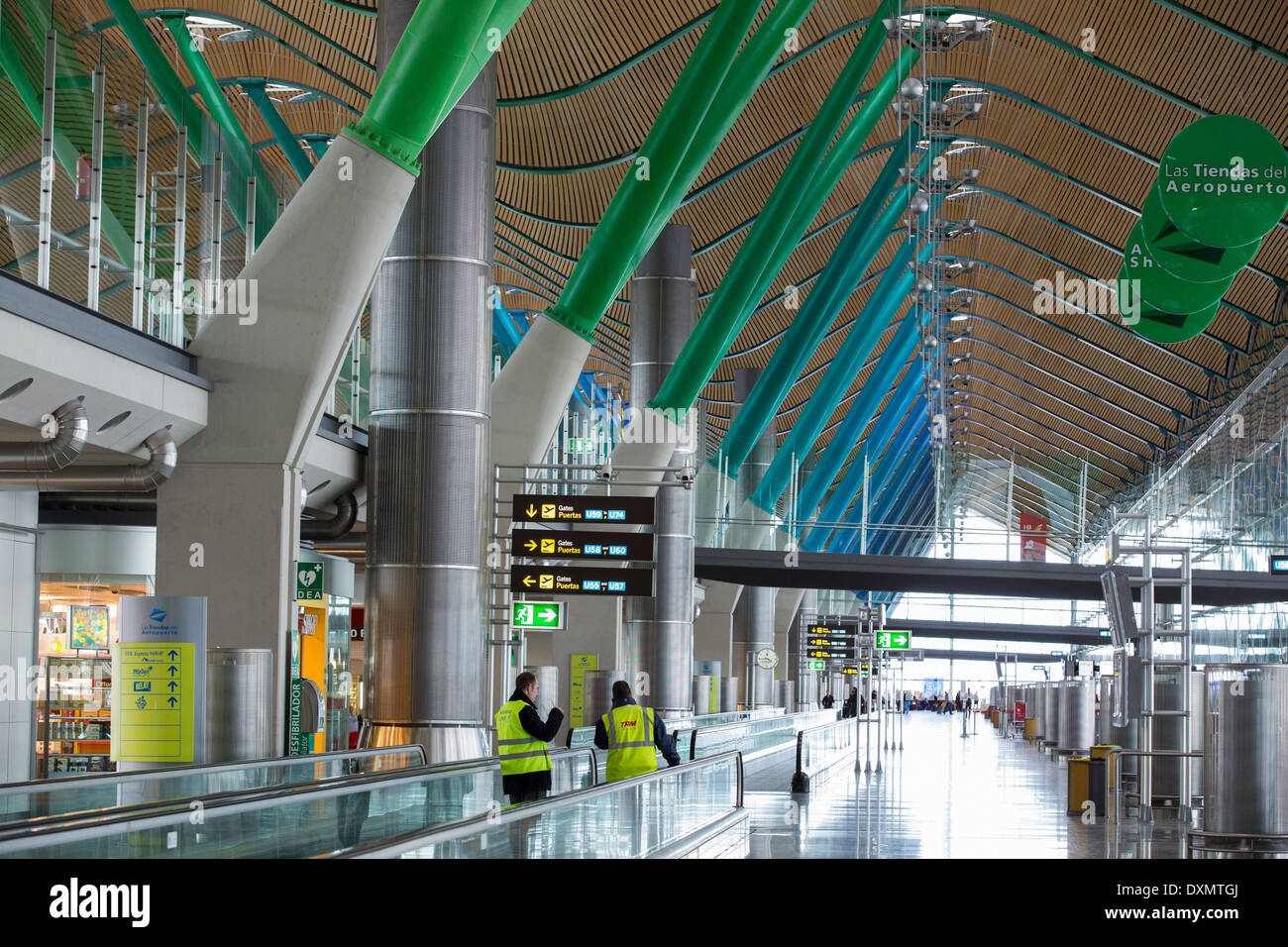 Flughafen Madrid in Spanien. Stockfoto