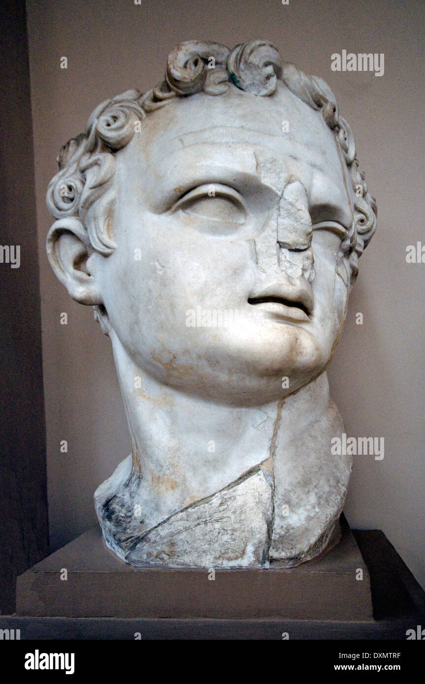 Asien, Türkei, Selçuk, Ephesos-Museum, Leiter des Kaisers Domitian (81-96 n. Chr.) Stockfoto