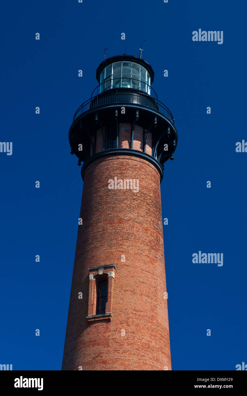 Currituck Beach Lighthouse, Corolla, North Carolina, Vereinigte Staaten von Amerika Stockfoto