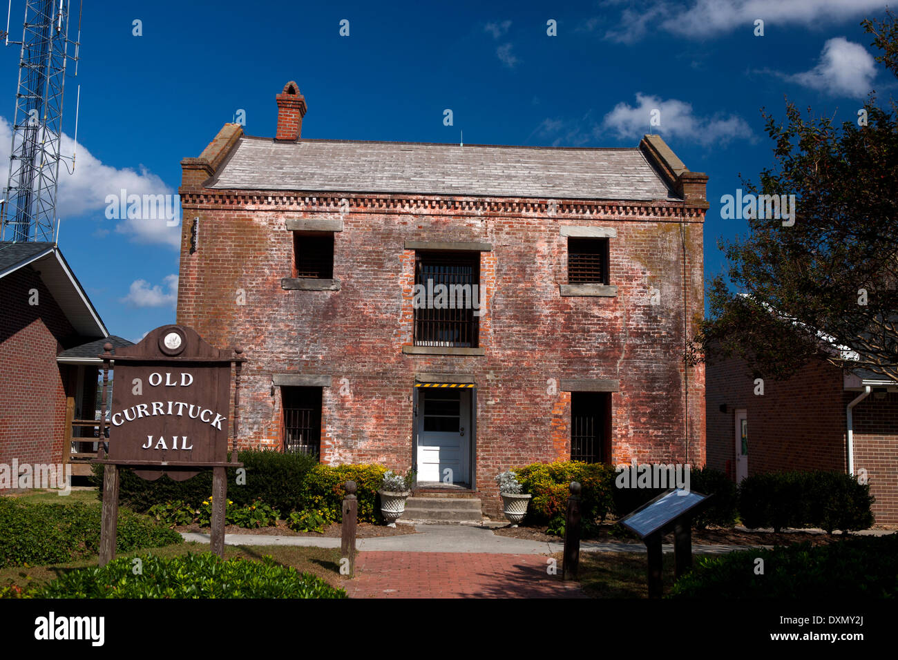 Alten Currituck Gefängnis, Currituck, North Carolina, Vereinigte Staaten von Amerika Stockfoto
