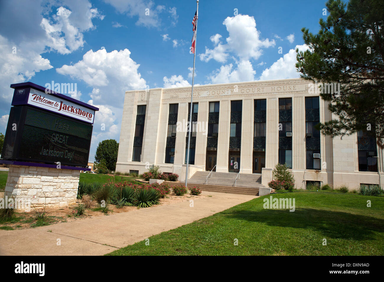 Jack County Court House, Jacksboro, Texas, Vereinigte Staaten von Amerika Stockfoto