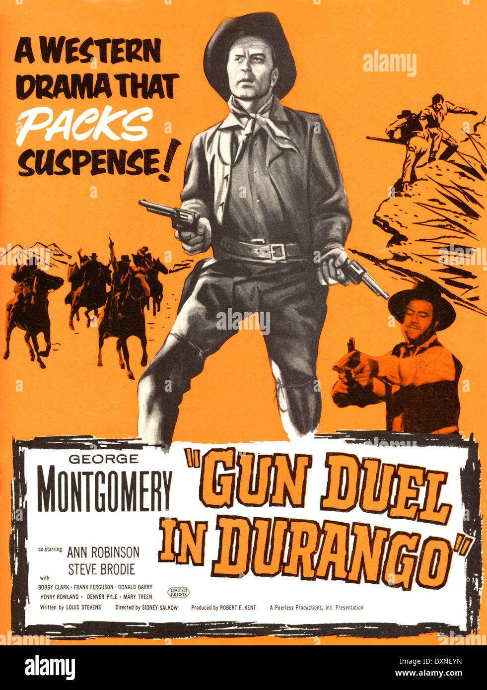 PISTOLE DUELL IN DURANGO Stockfoto