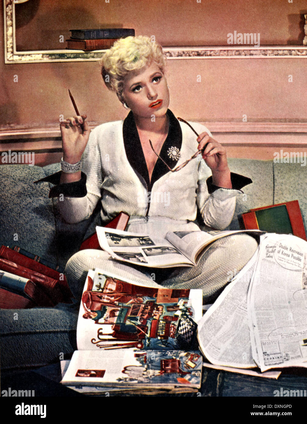 GESTERN GEBOREN Stockfoto