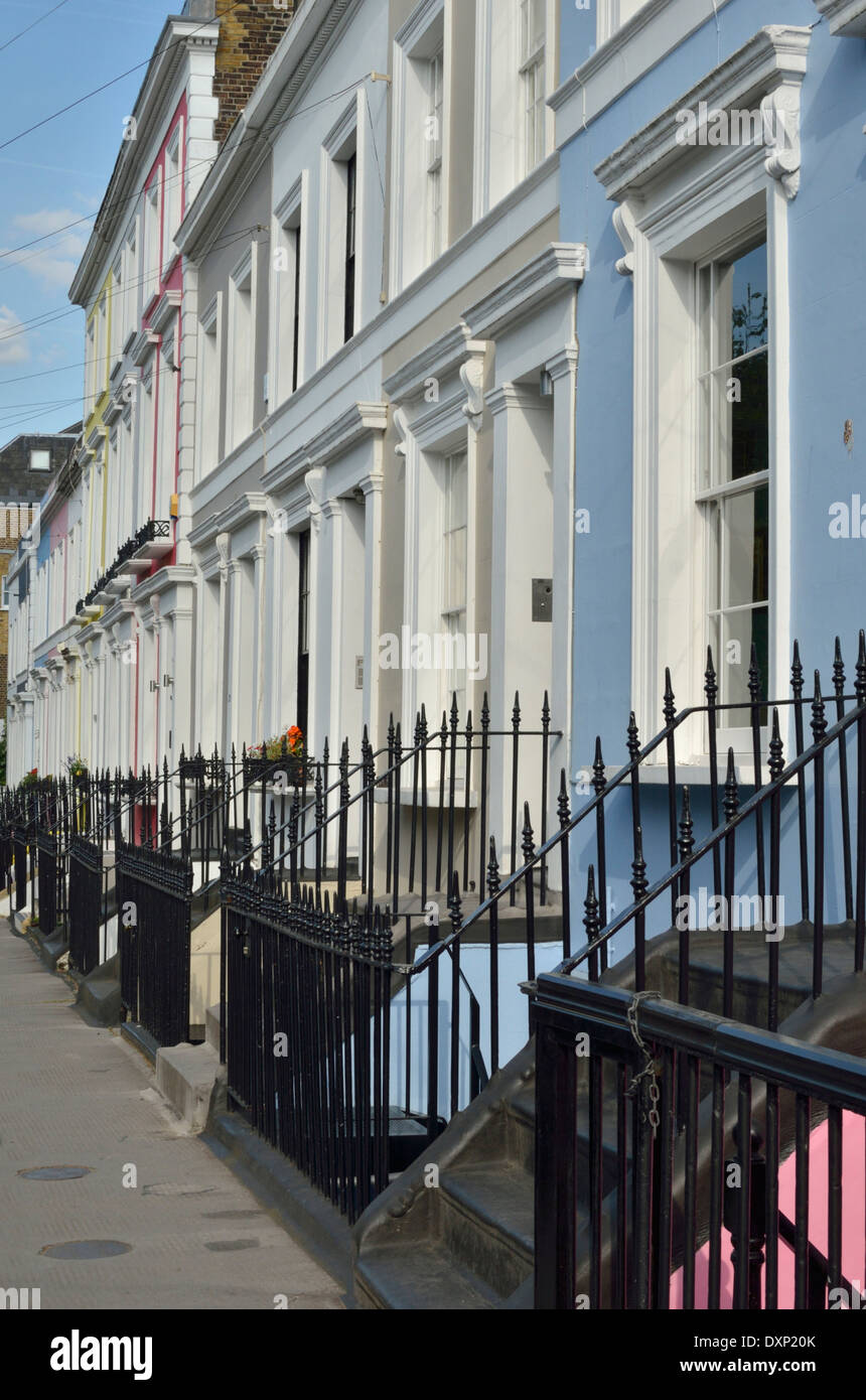 Denbigh Terrasse W11, Notting Hill, London, UK. Stockfoto