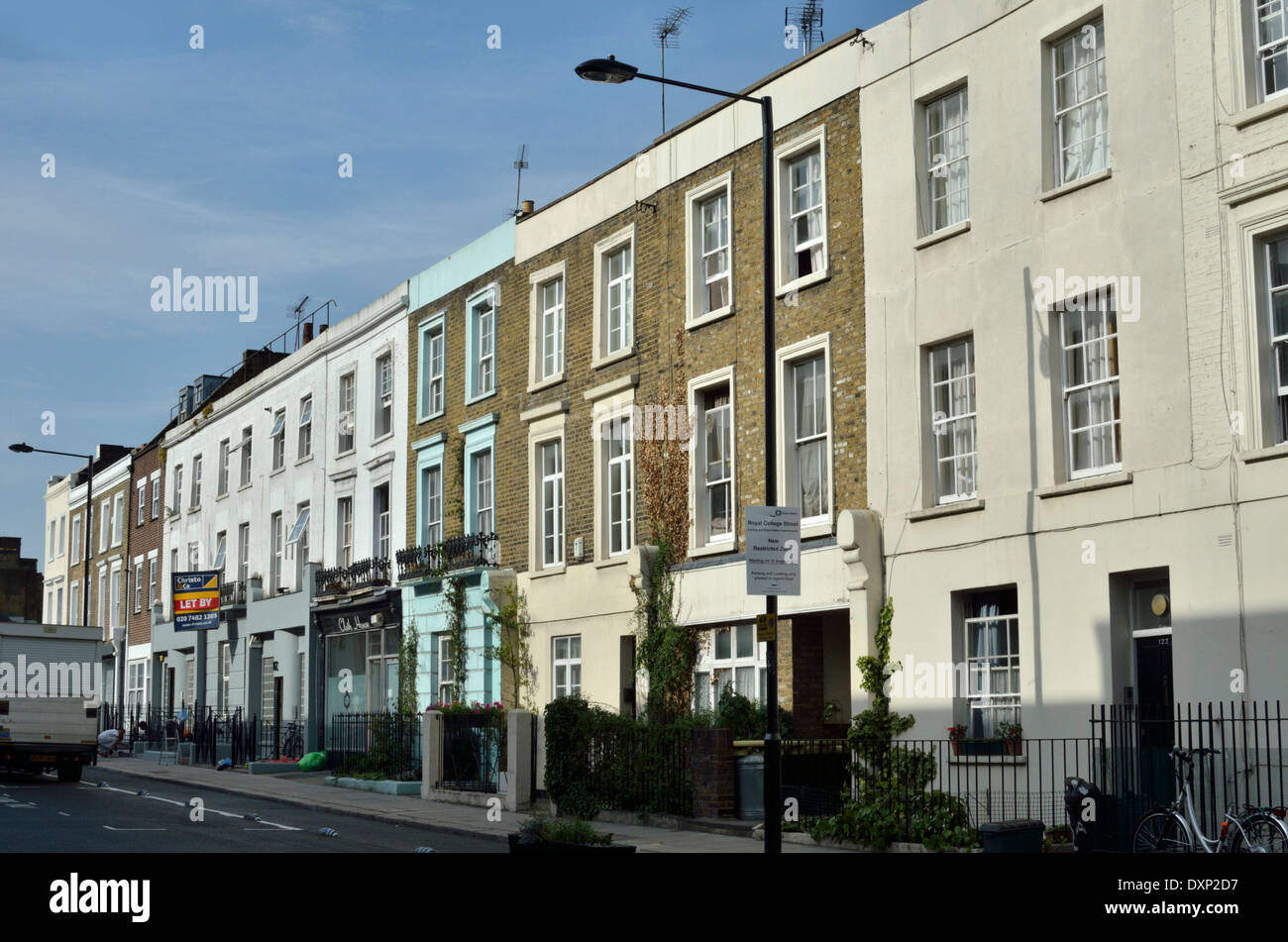 Royal College Street, Camden Town, London, UK. Stockfoto