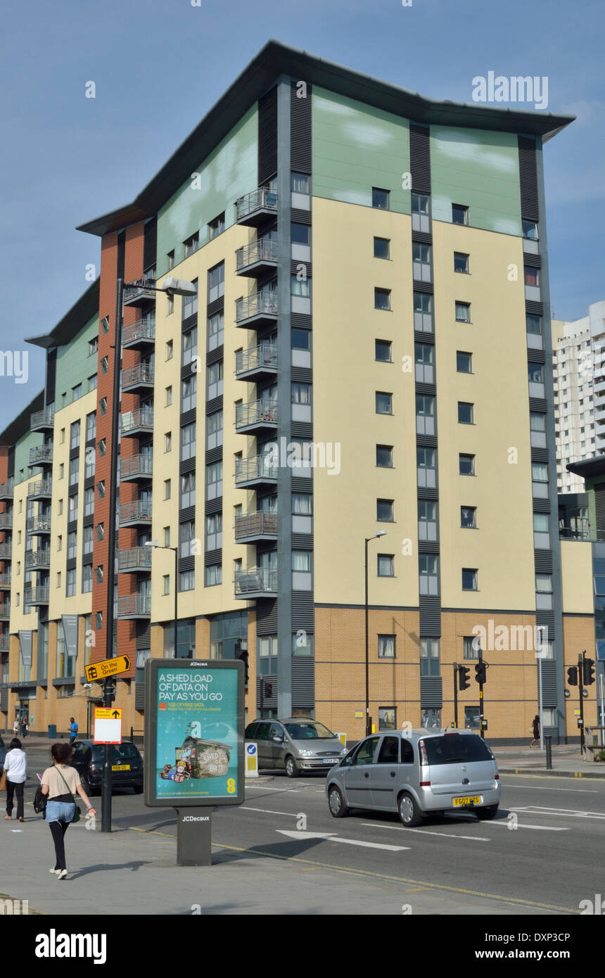 Moderne Wohnungen in Edmonton Green, London, UK. Stockfoto