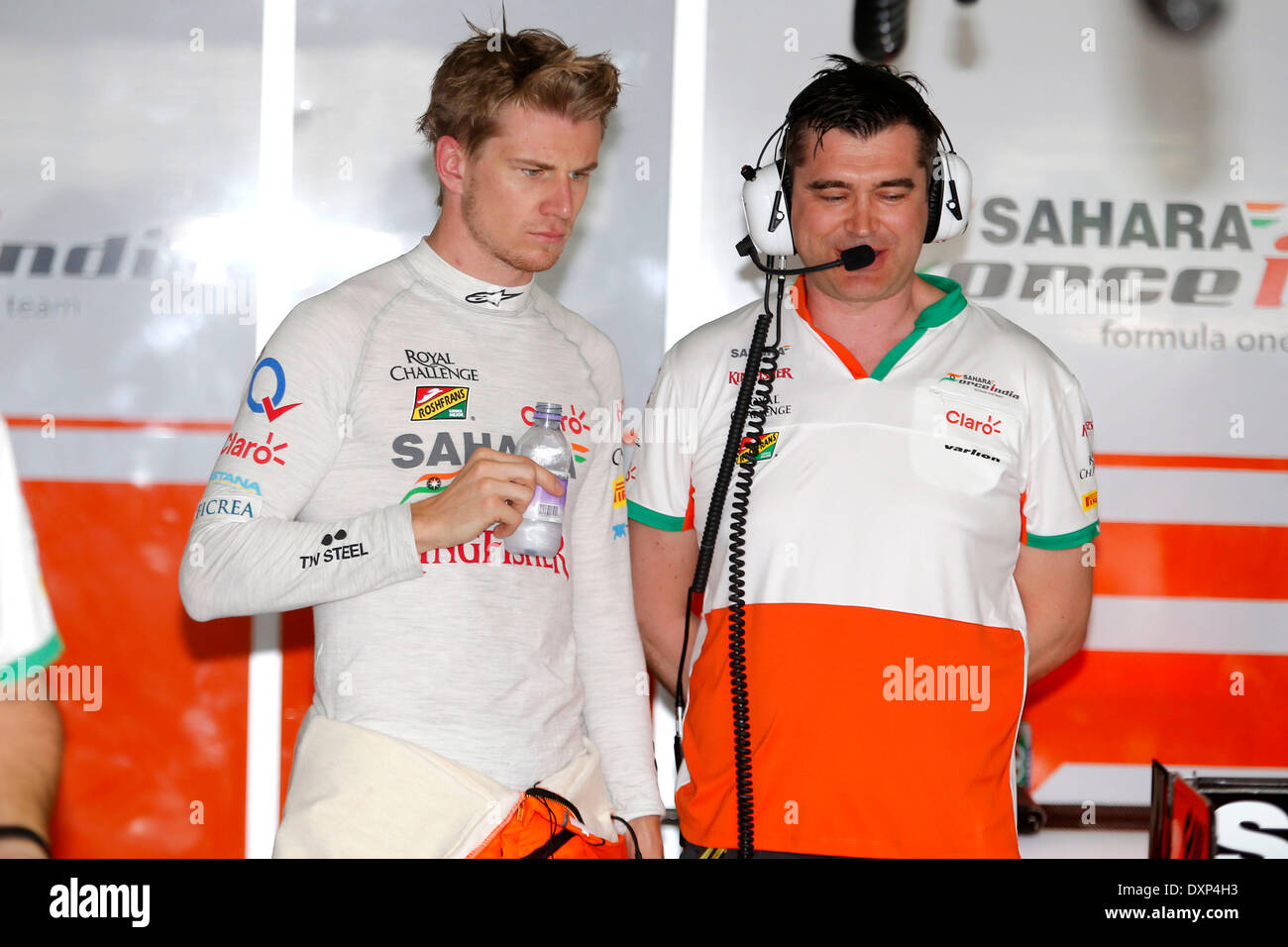 Motorsport: FIA Formel 1 Weltmeisterschaft 2014, Grand Prix von Malaysia, #27 Nico Hülkenberg (GER, Sahara Force India F1 Team) Stockfoto