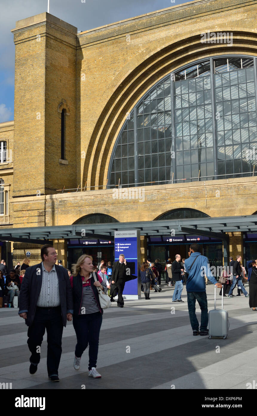 Die renovierten Kings Cross Railway Station, London, UK. Stockfoto