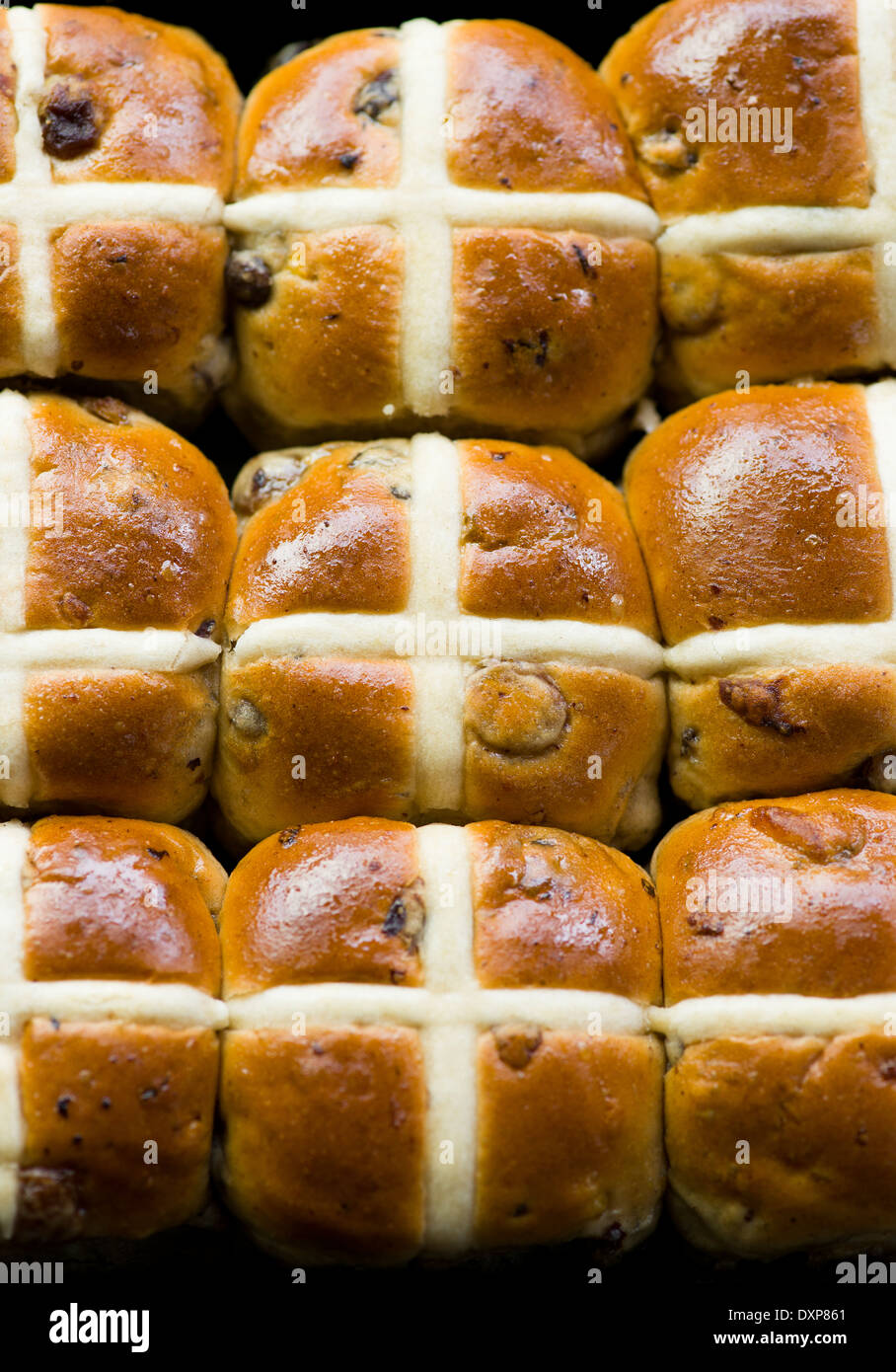 Hot Cross Buns Stockfoto