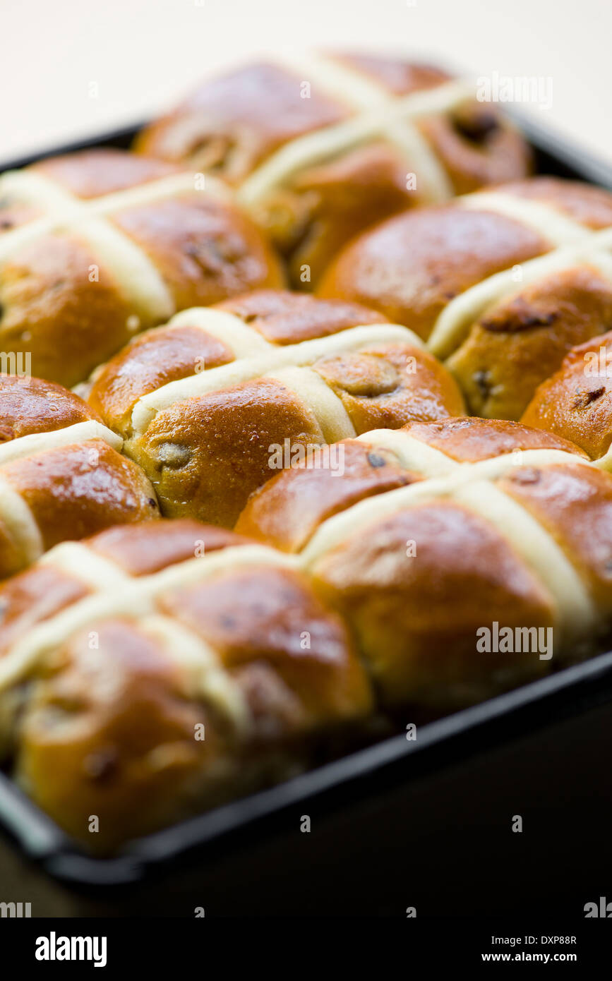 Hot Cross Buns Stockfoto