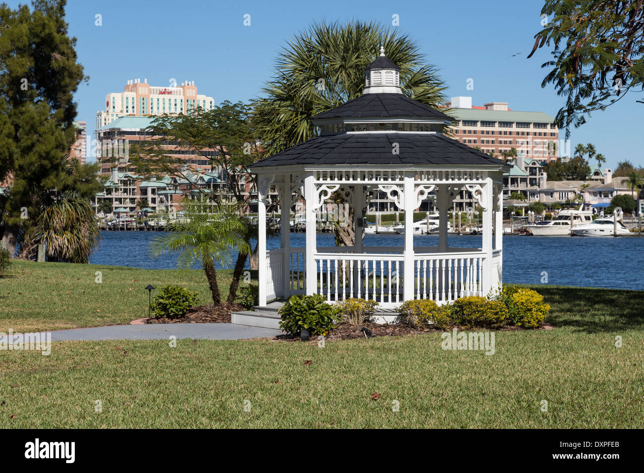 Davis Inseln Garden Club Pavillon Tampa Fl Stockfoto Bild