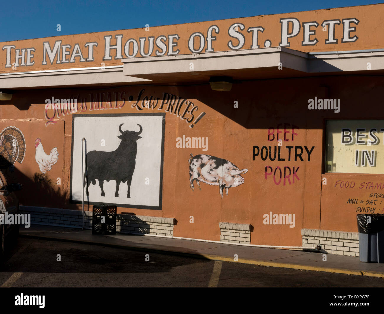 Das Fleisch-Haus von St. Petersburg, St. Petersburg, Florida Stockfoto