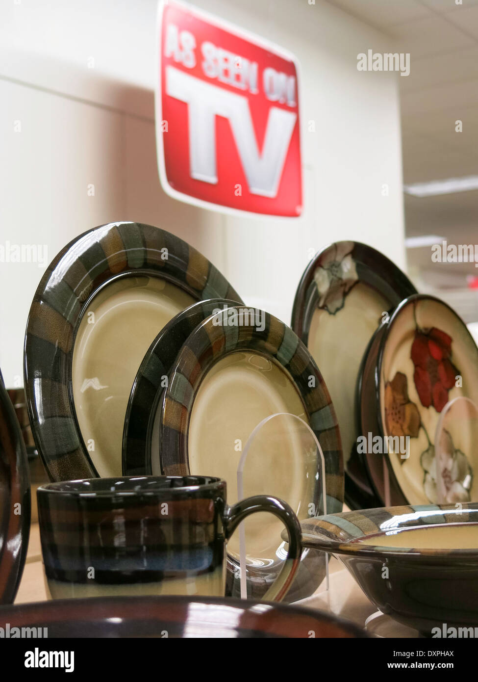 "Wie im Fernsehen gesehen" Abteilung in der Sears Store, WestShore Plaza Tampa, FL, USA Stockfoto