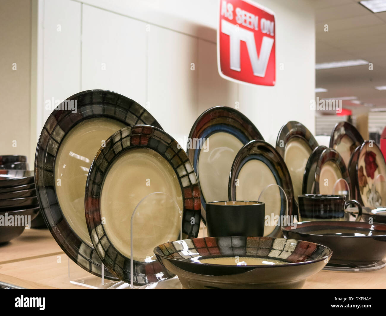 "Wie im Fernsehen gesehen" Abteilung in der Sears Store, WestShore Plaza Tampa, FL, USA Stockfoto