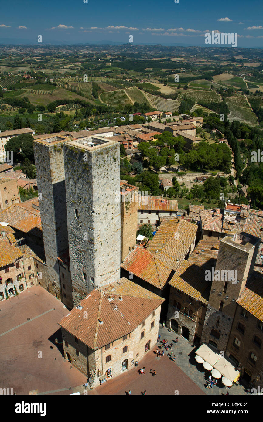 Türme von San Gimignano Stockfoto
