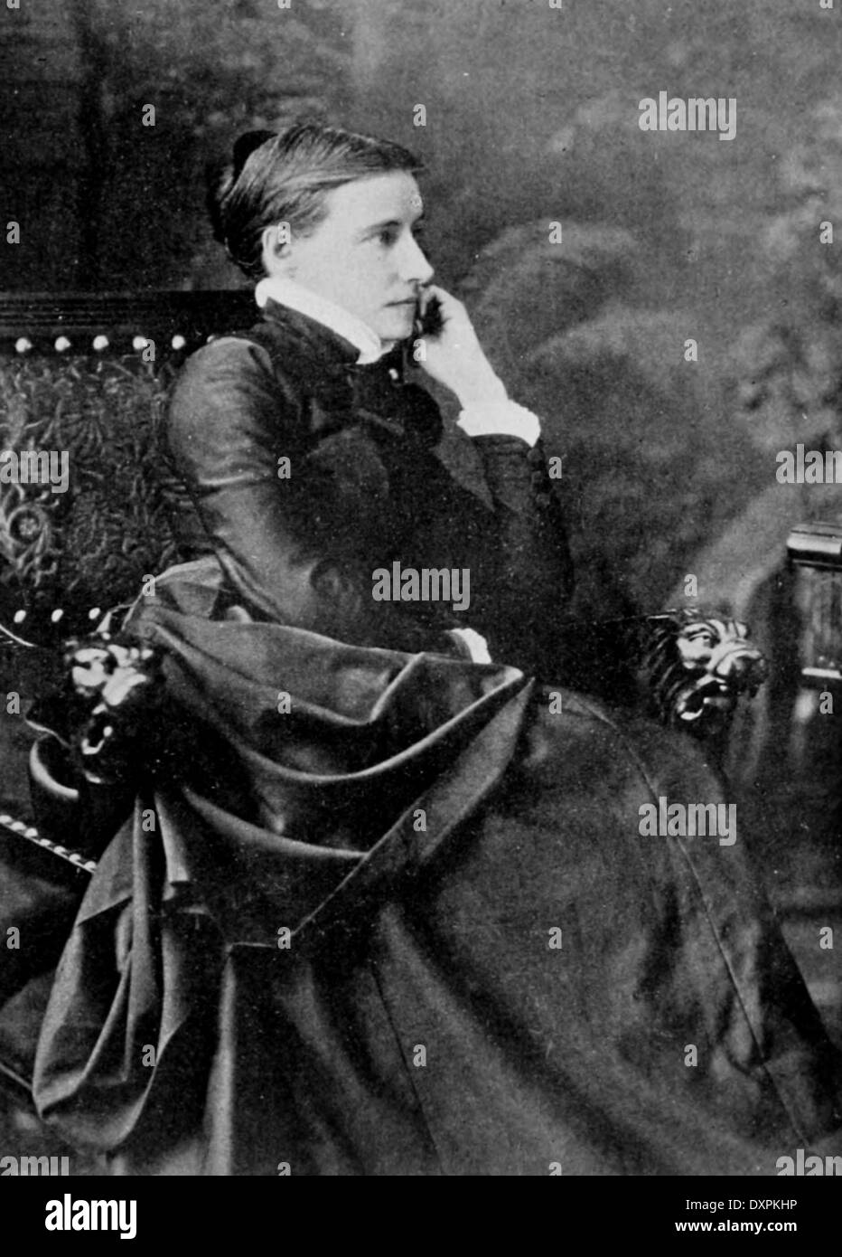 US-amerikanische feministische Schriftstellerin ELIZABETH STUART PHELPS WARD (1844-1911) Stockfoto