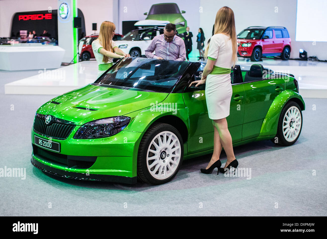 Poznan, Polen. 27. März 2014. Poznan Motor Show ist die größte Messeveranstaltung in Polen, der Automobilindustrie, organisiert jedes Jahr von der internationalen Messe. Auf dem Bild Skoda RS 2000. Bildnachweis: Lukas Juszczak/Alamy Live-Nachrichten Stockfoto