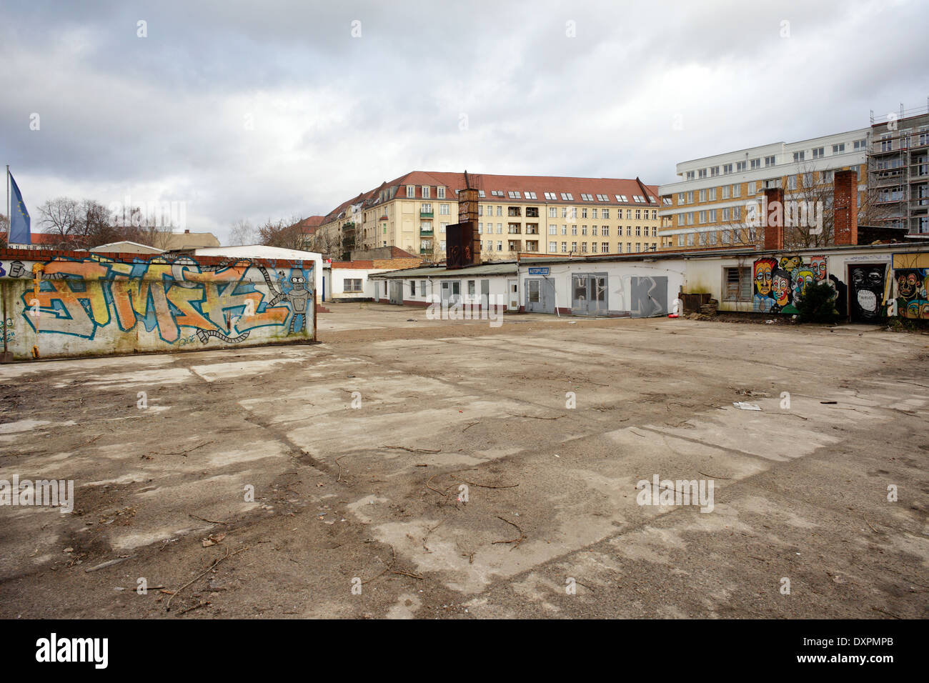 Berlin, Deutschland, leer stehende Gelände in Berlin - Friedrichshain Stockfoto