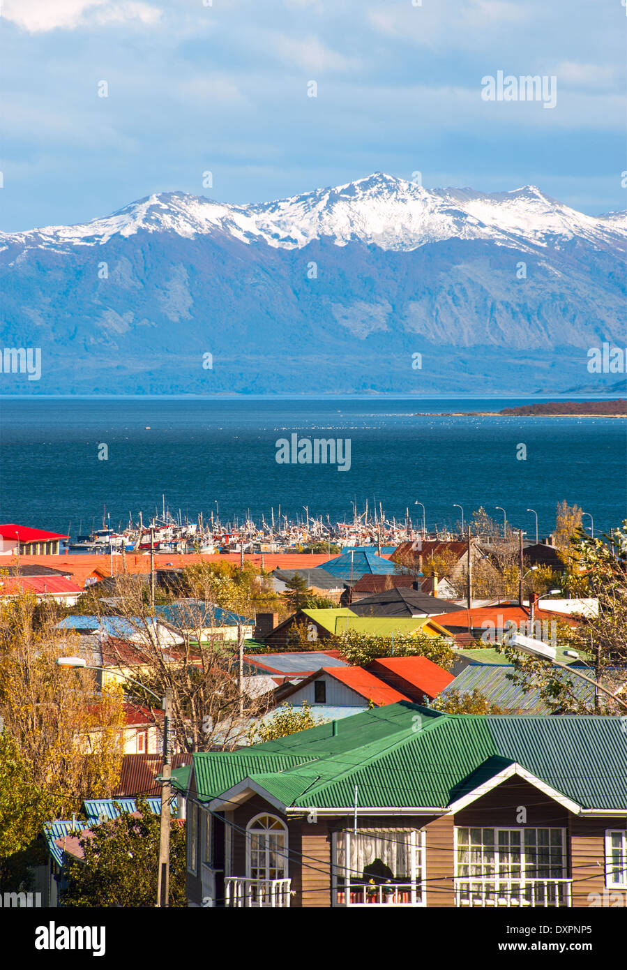 Straße von Magellan, Puerto Natales, Patagonien, Chile Stockfoto