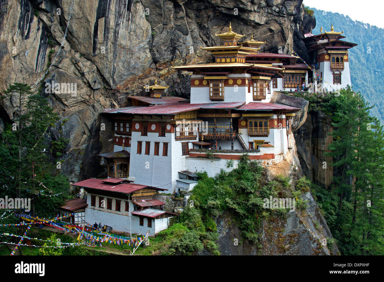 Des Tigers Nest Kloster, Palphug Kloster Taktsang, Paro, Bhutan Stockfoto