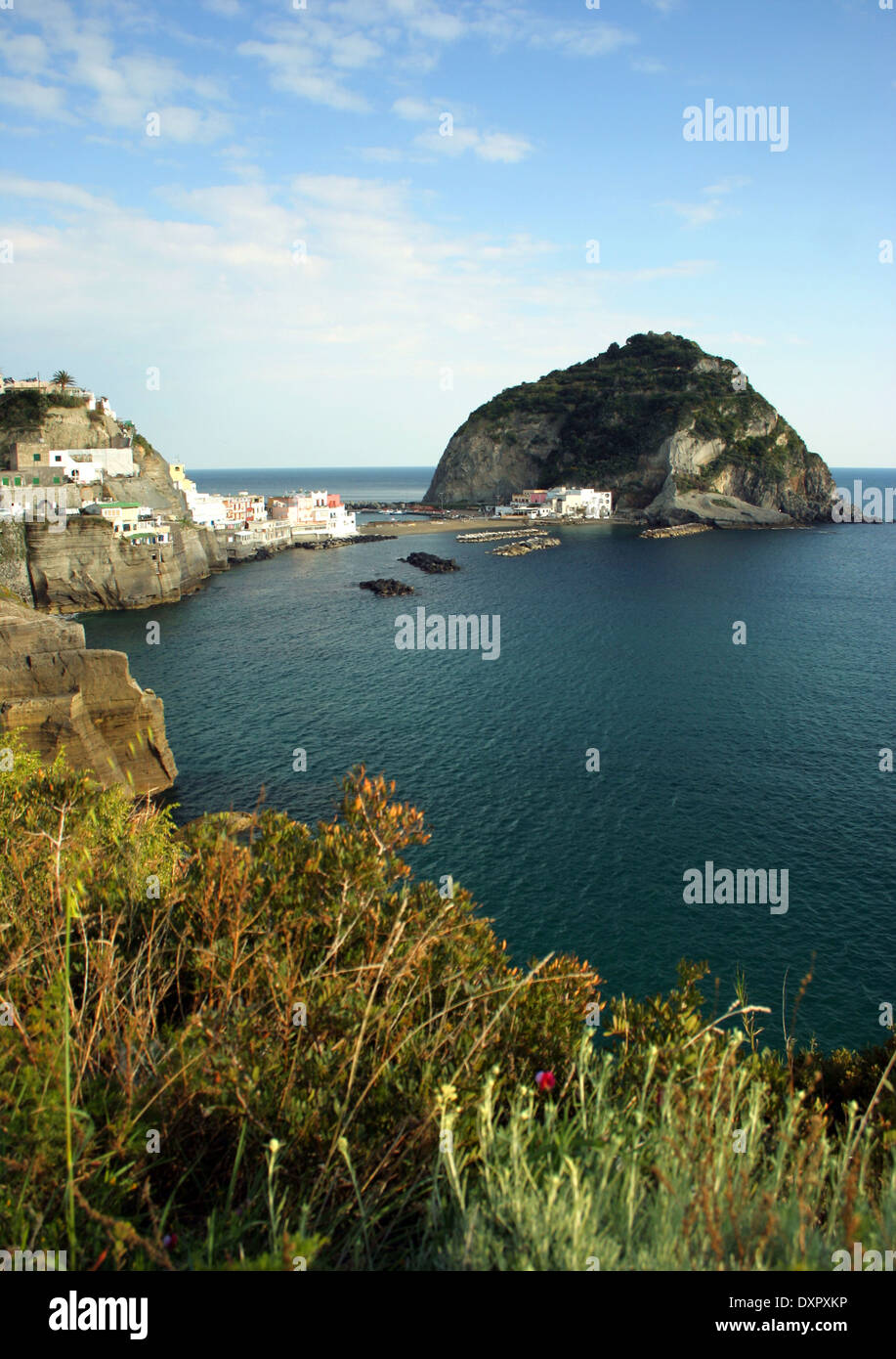 Blick auf die Insel Ischia Stockfoto