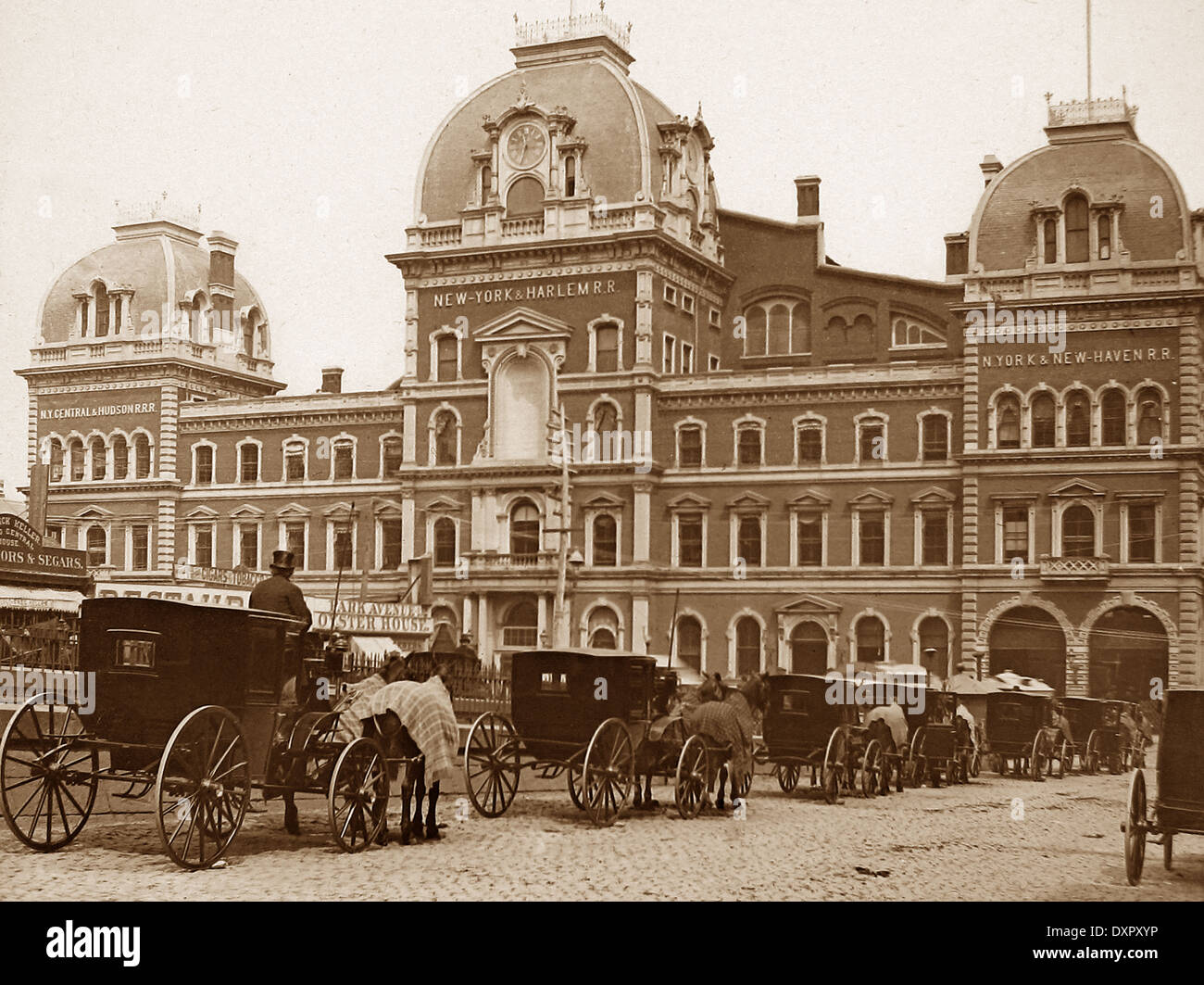 Central Station in New York USA 1900 Stockfoto