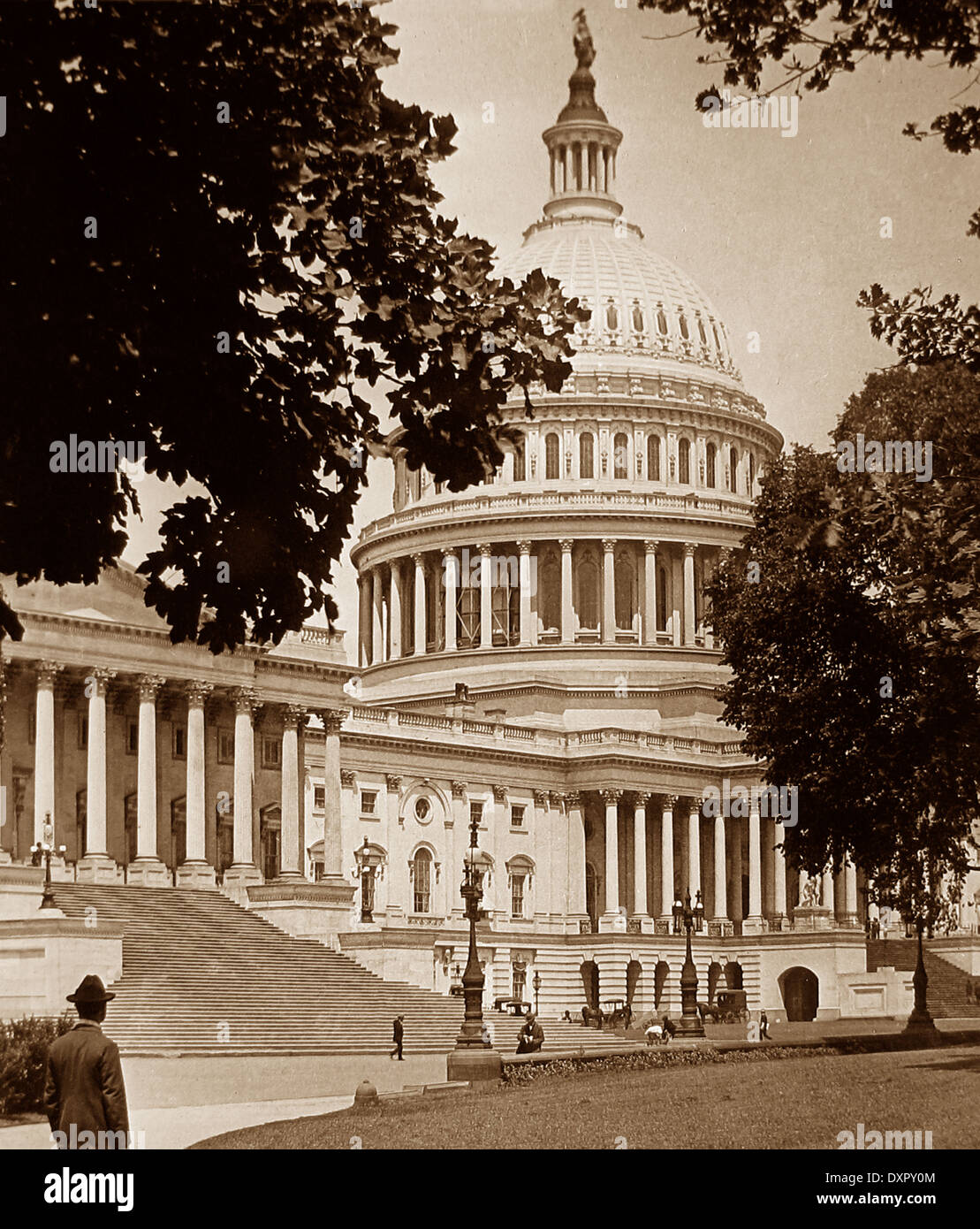 United States Capitol Washington DC USA 1900 Stockfoto