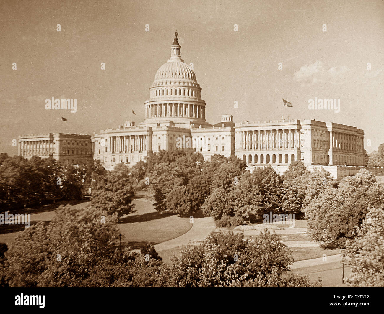 United States Capitol USA 1900 Stockfoto