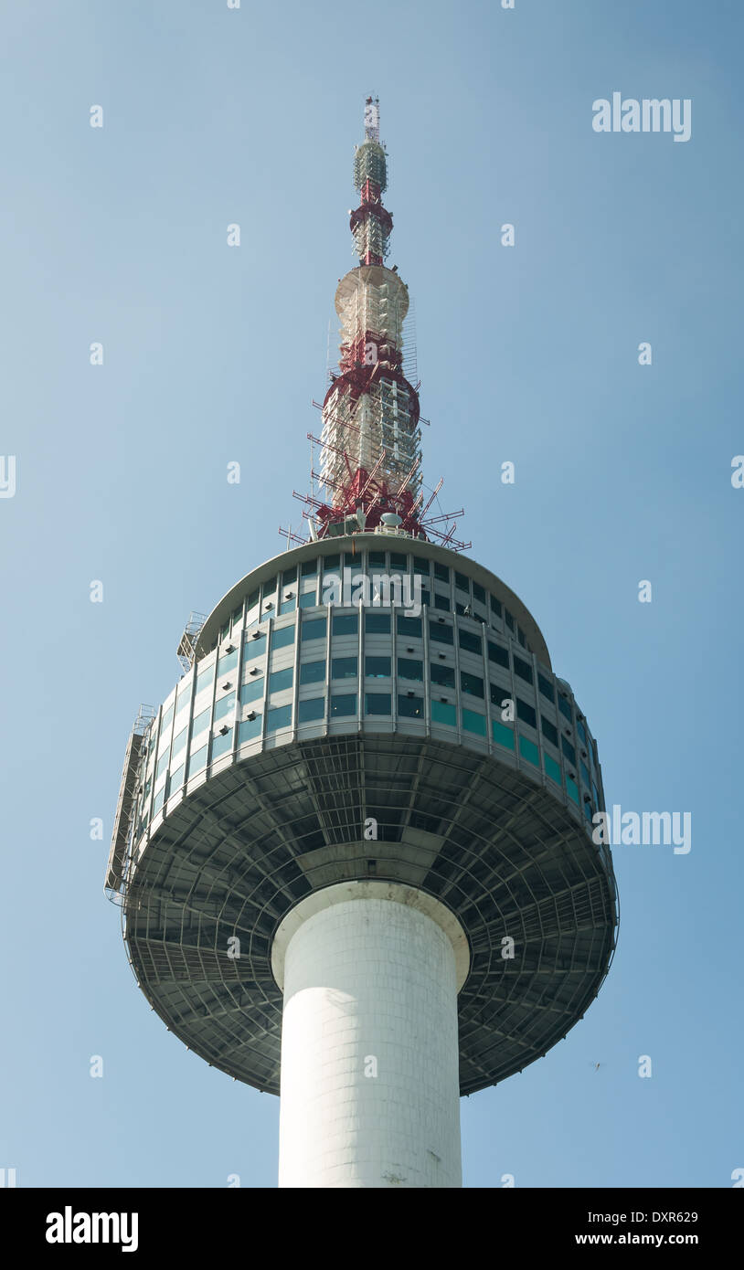Namsan Tower in Seoul, Südkorea. Stockfoto