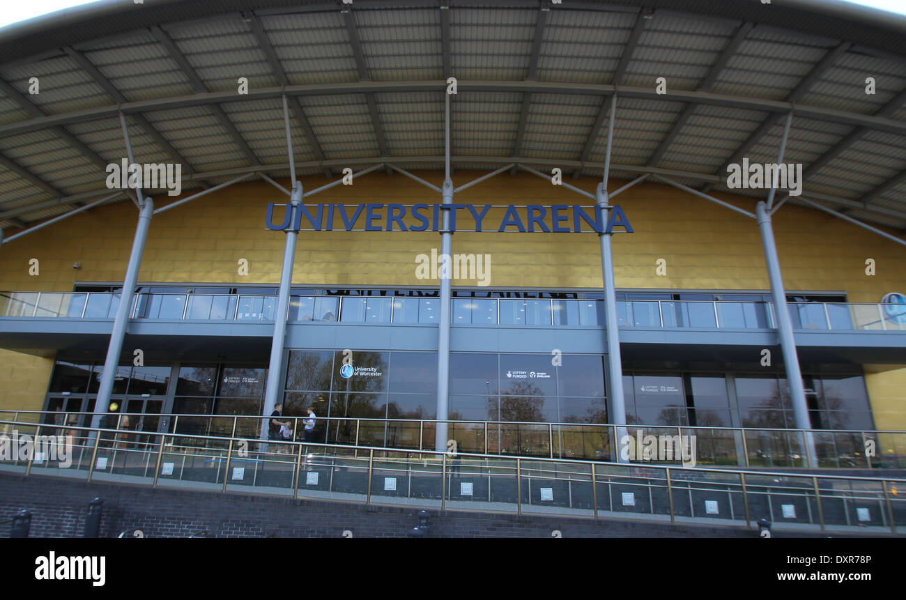 Universität von Worcester Sportarena Stockfoto