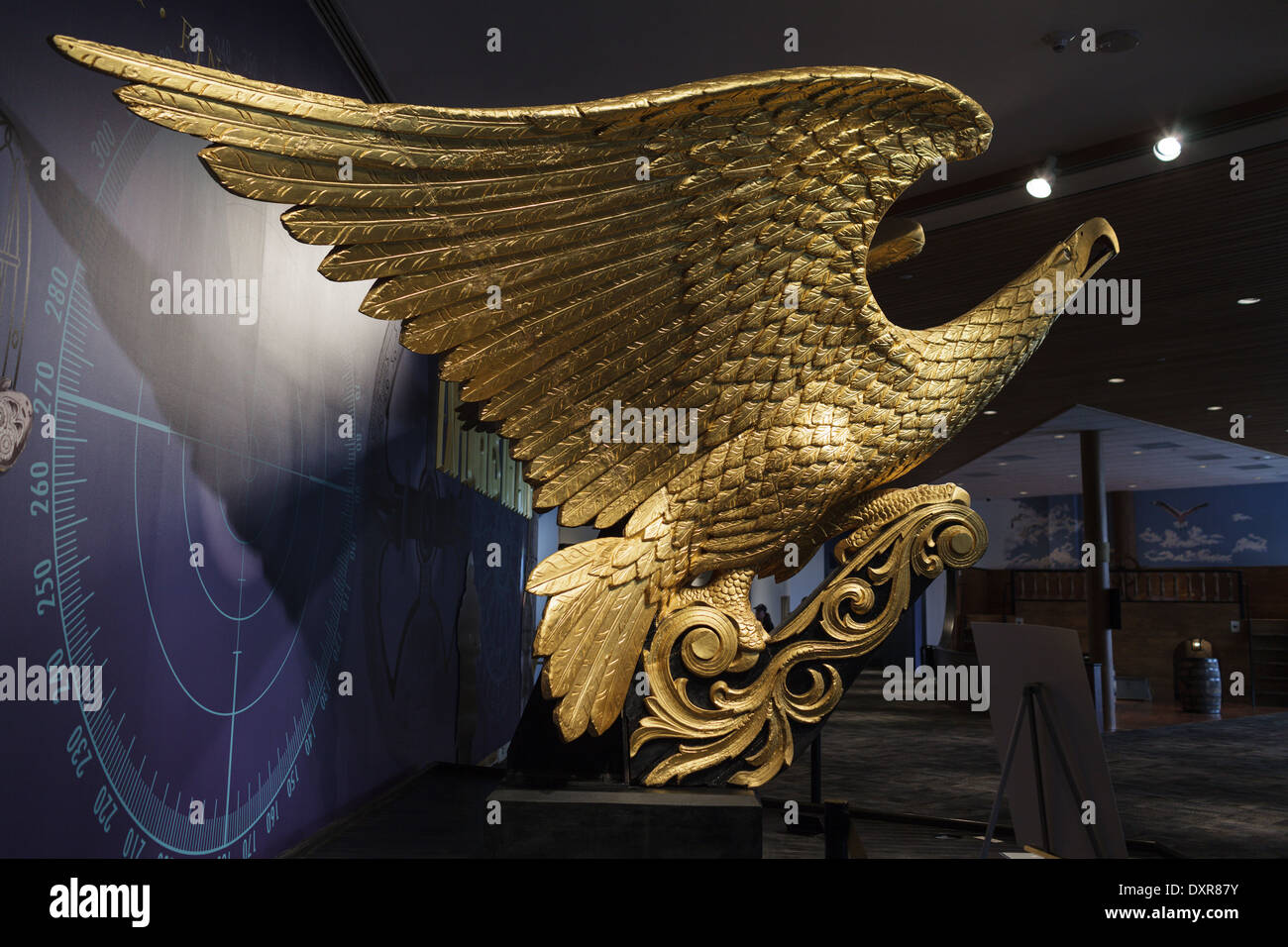 Im Inneren der Mariners' Museum, Newport News, Virginia. Stockfoto