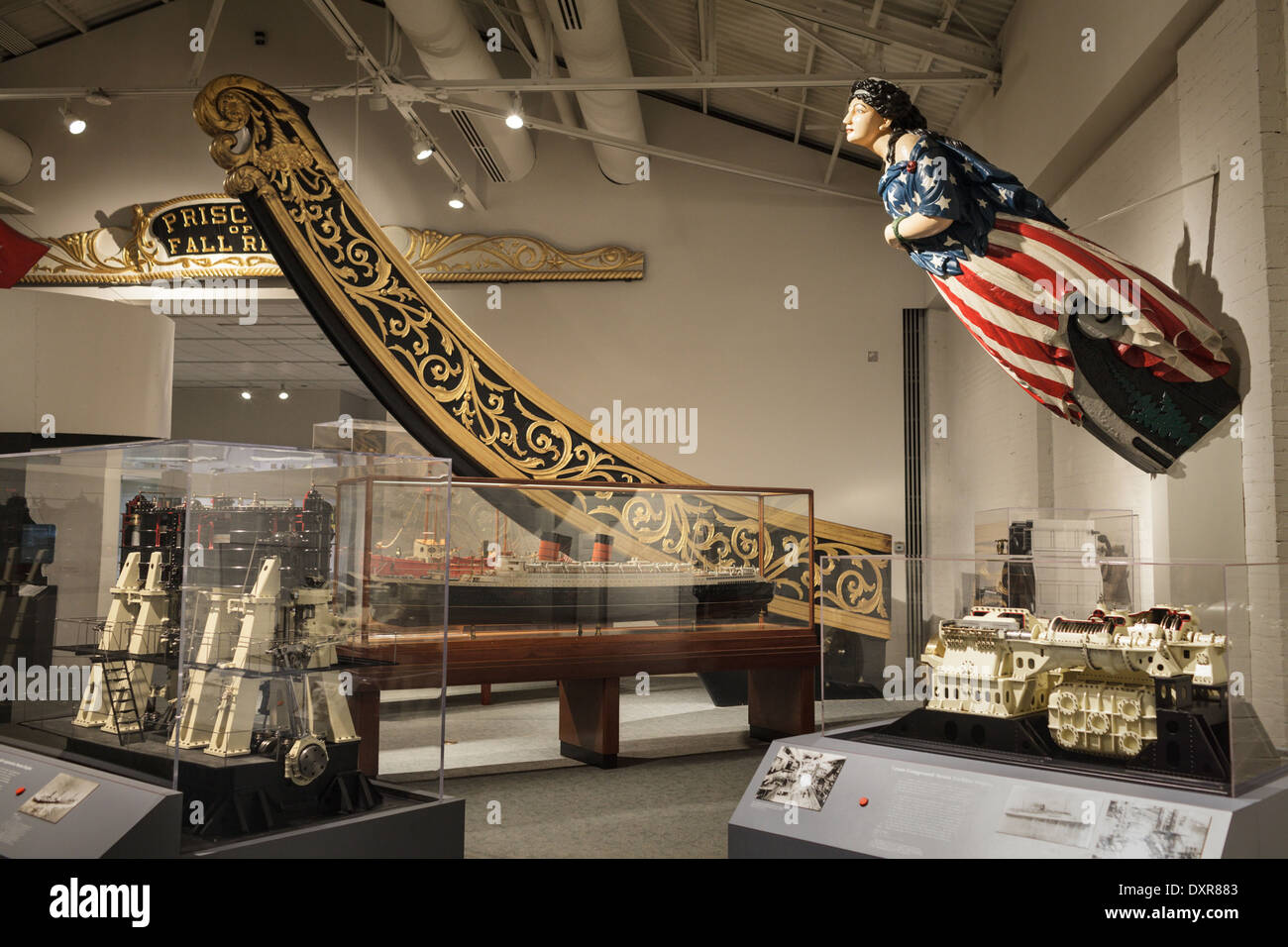 Im Inneren der Mariners' Museum, Newport News, Virginia. Stockfoto