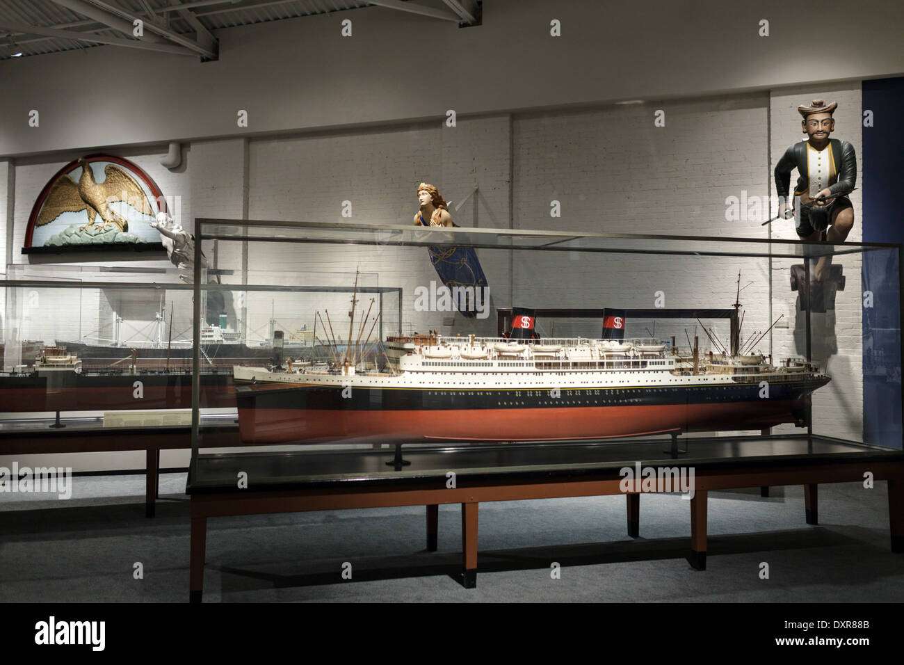 Im Inneren der Mariners' Museum, Newport News, Virginia. Stockfoto