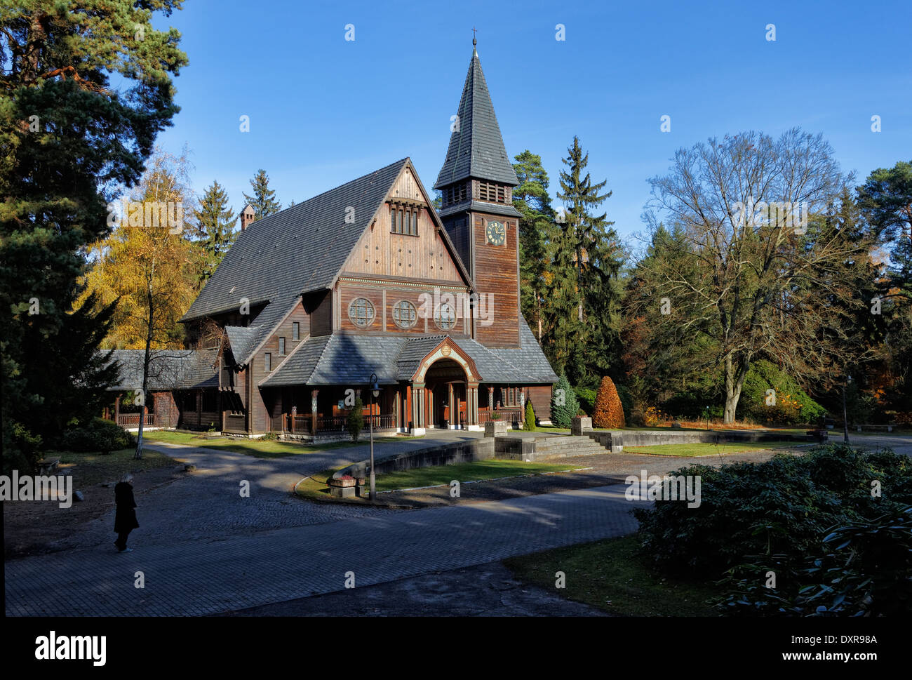 Stahnsdorf, Deutschland, Kapelle Stahnsdorfer Suedwest Friedhof Stockfoto