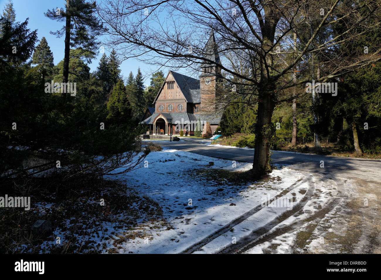 Stahnsdorf, Deutschland, Kapelle Stahnsdorfer Suedwest Friedhof Stockfoto