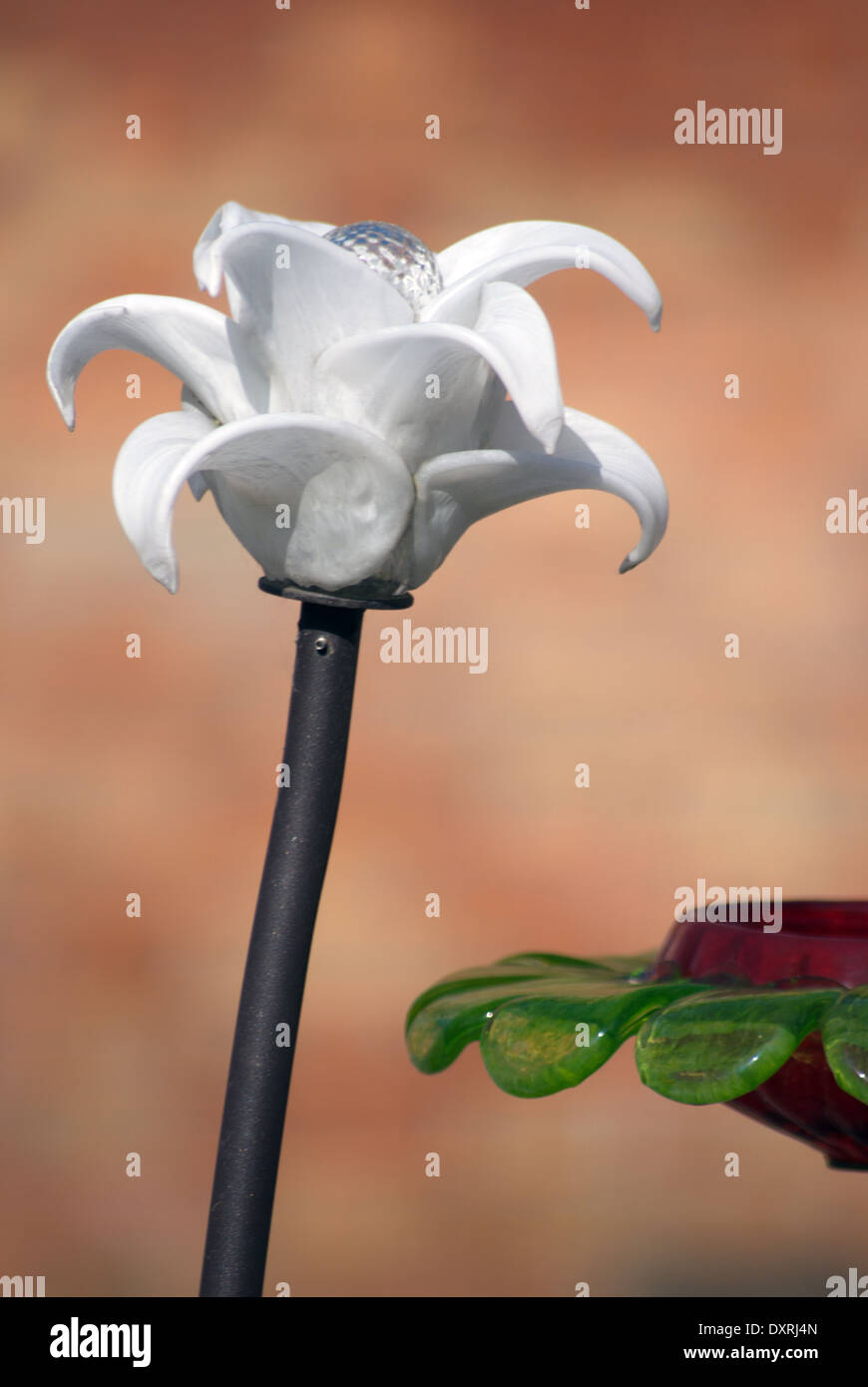 Hand Maded Murano Glasfiguren der Blumen Stockfoto