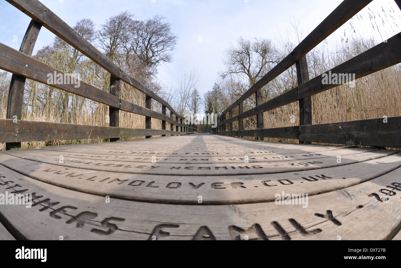 Boardwalk am neuen Hall-Tal Stockfoto