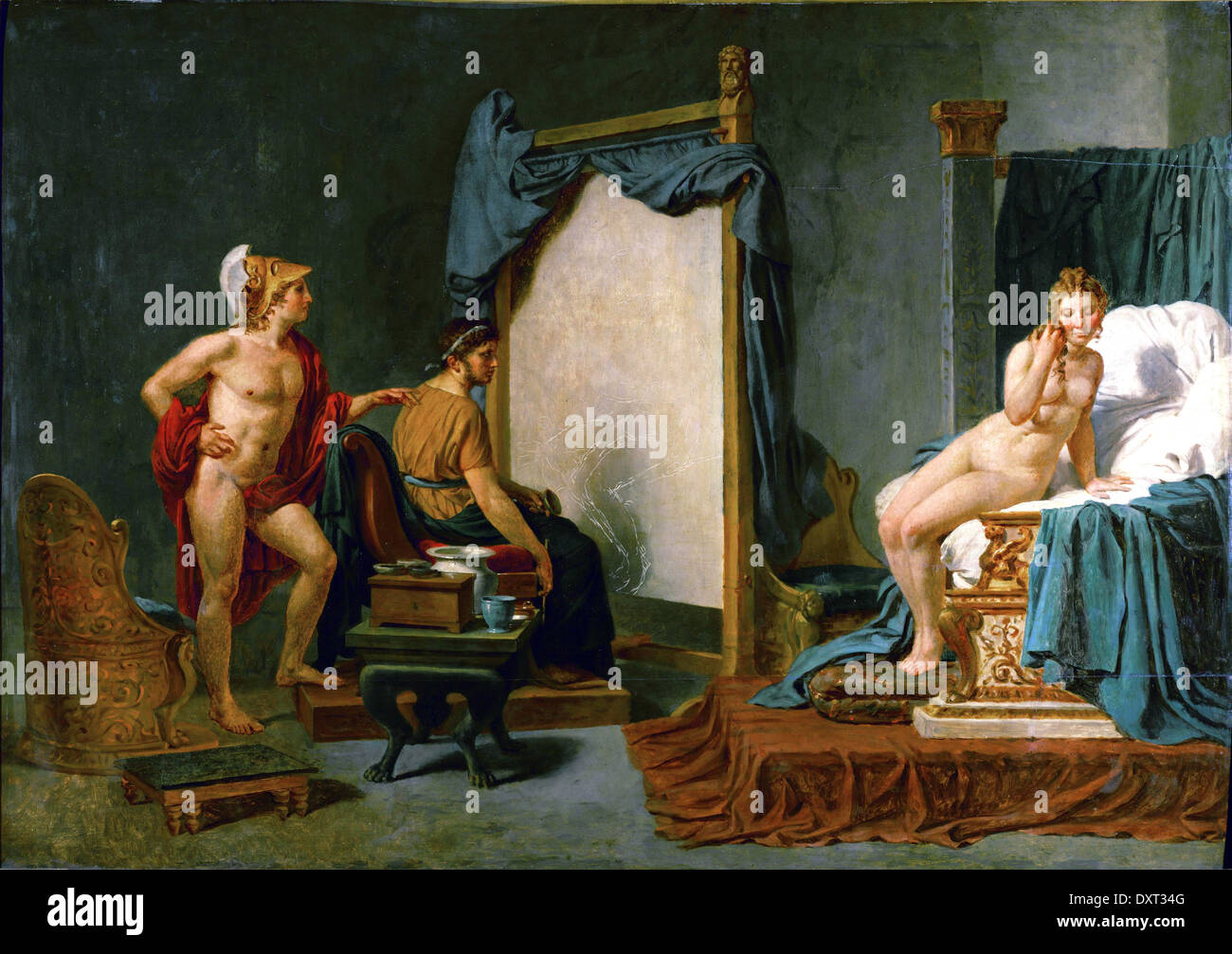 Apelles Gemälde Campaspe in Anwesenheit von Alexander dem großen Stockfoto