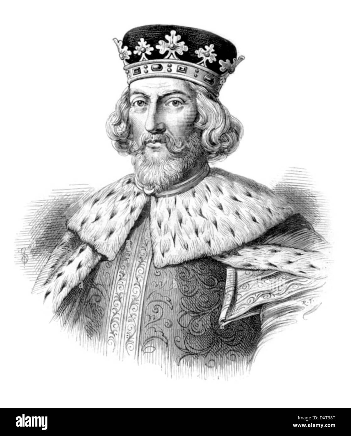 König John von England Stockfoto