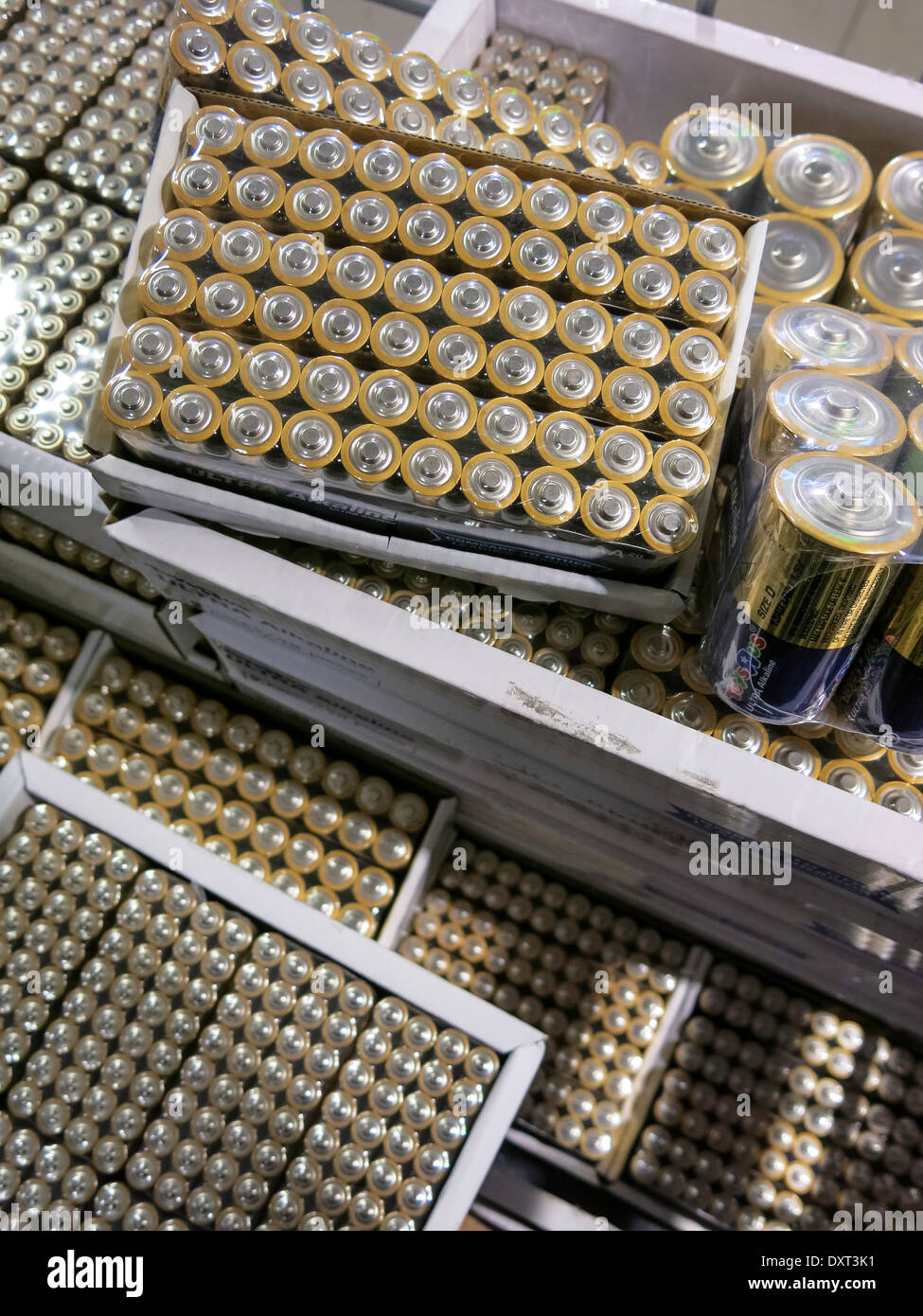 Alkaline-Batterien Stockfoto