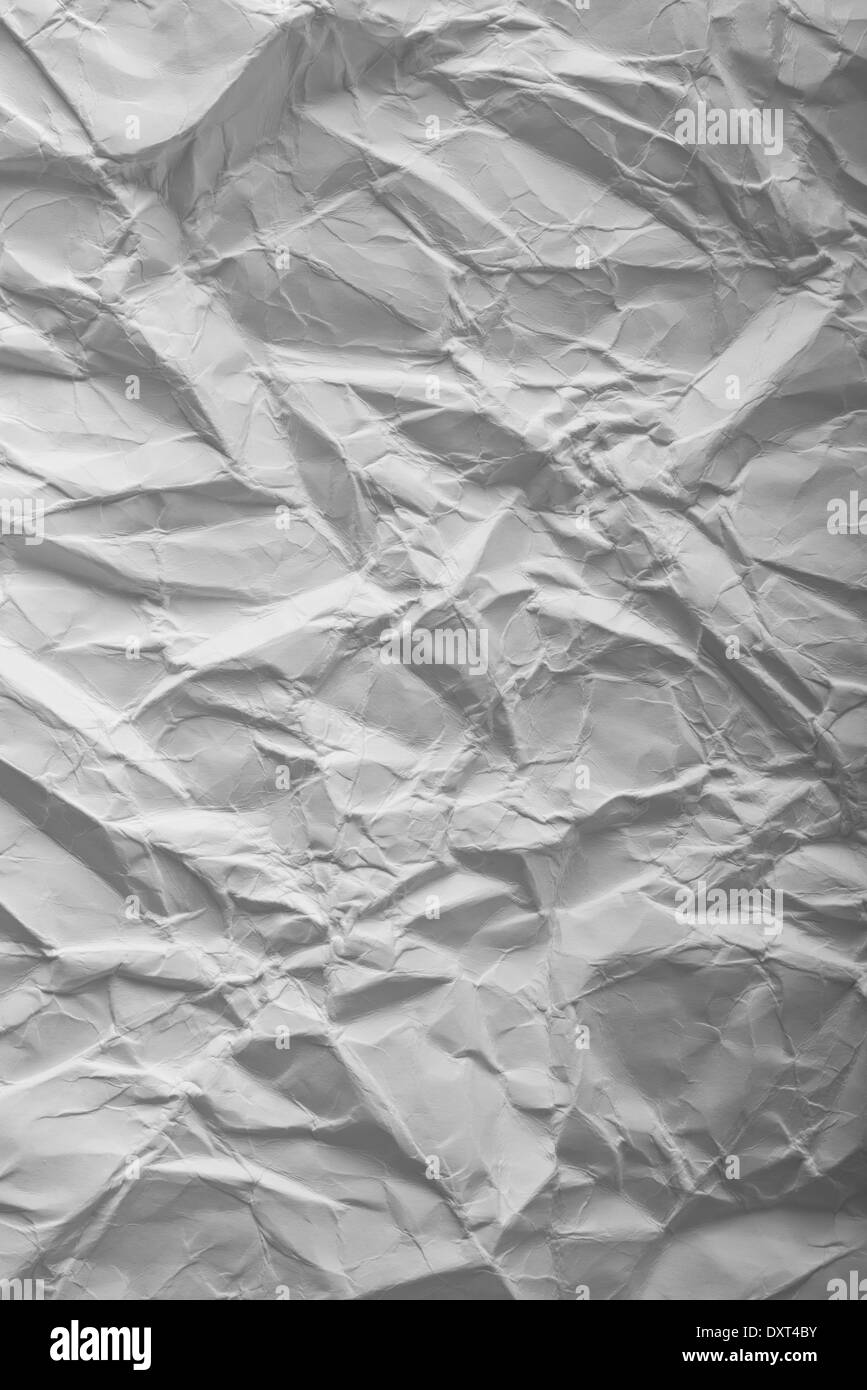 Zerknittertes Papier Textur als Hintergrund für Ihr Design. Stockfoto