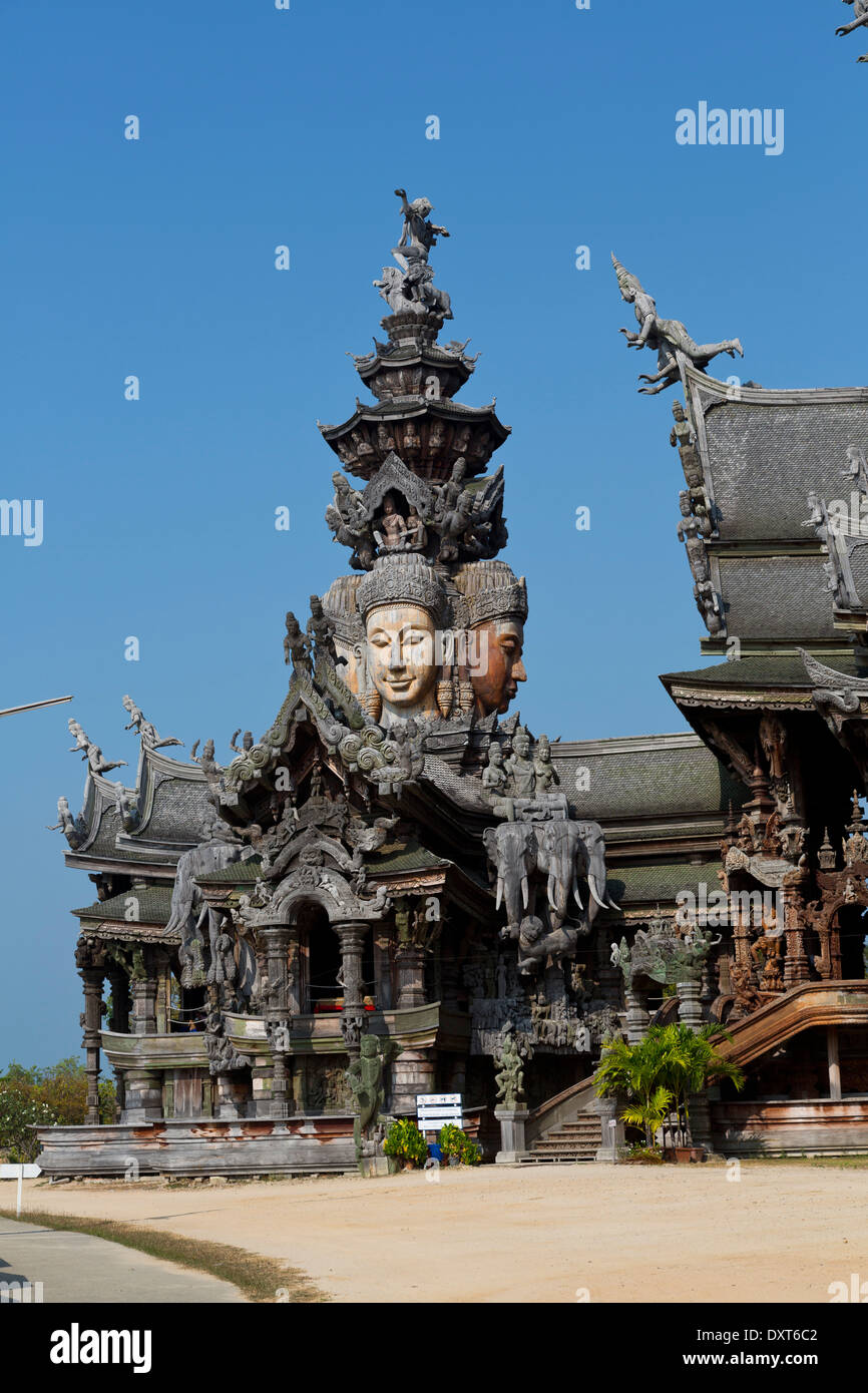 Das Heiligtum der Wahrheit in Pattaya, Thailand Stockfoto