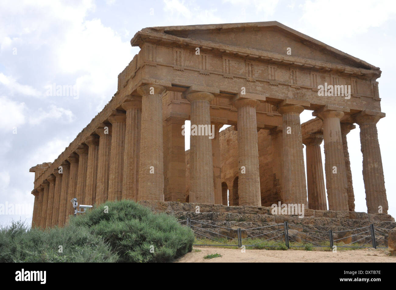 Tempel der Concordia, Valle dei Templi Agrigento, Sizilien Stockfoto