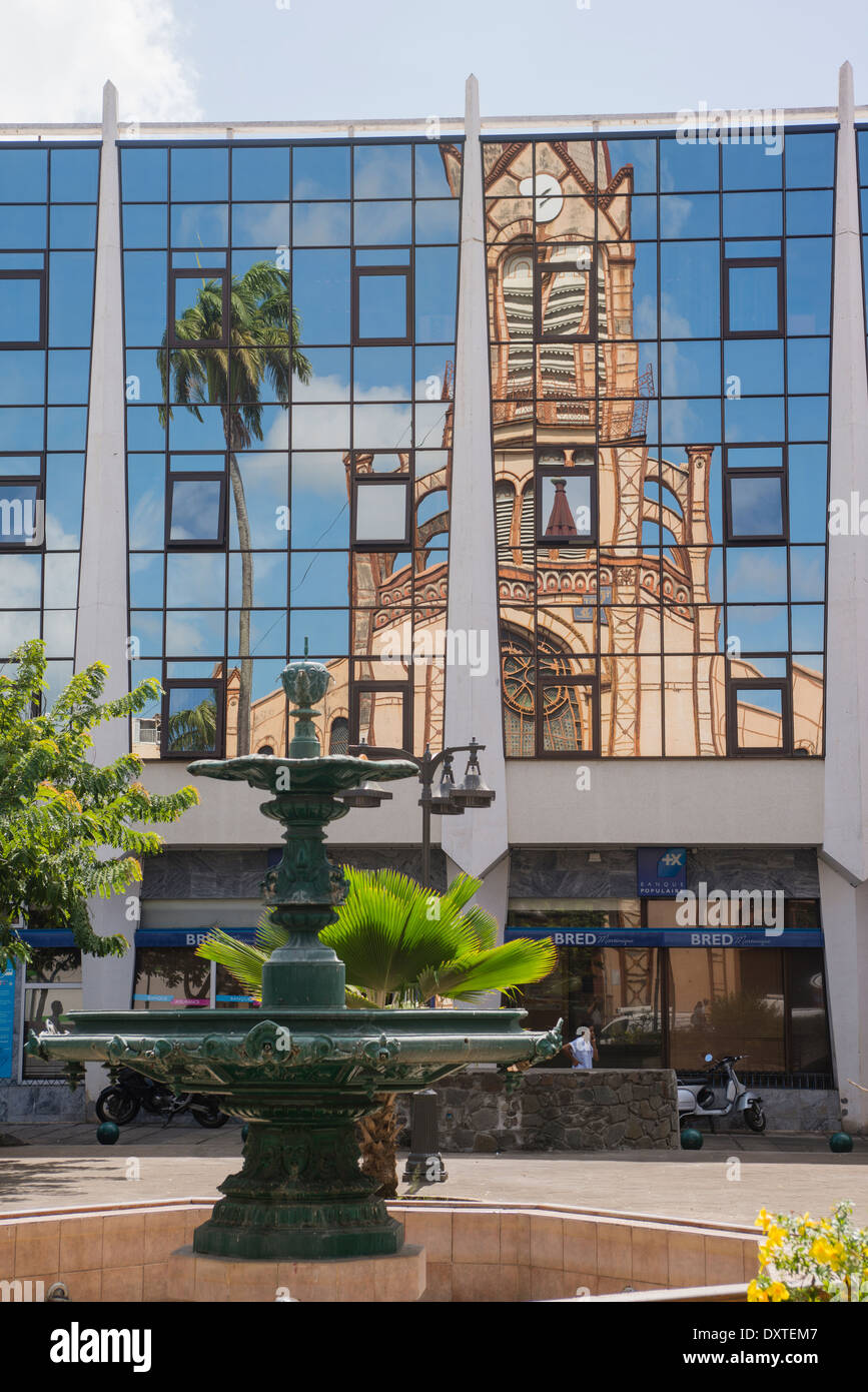 Saint-Louis-Kathedrale von Fort-de-France, Martinique, Französisch-Westindien Stockfoto