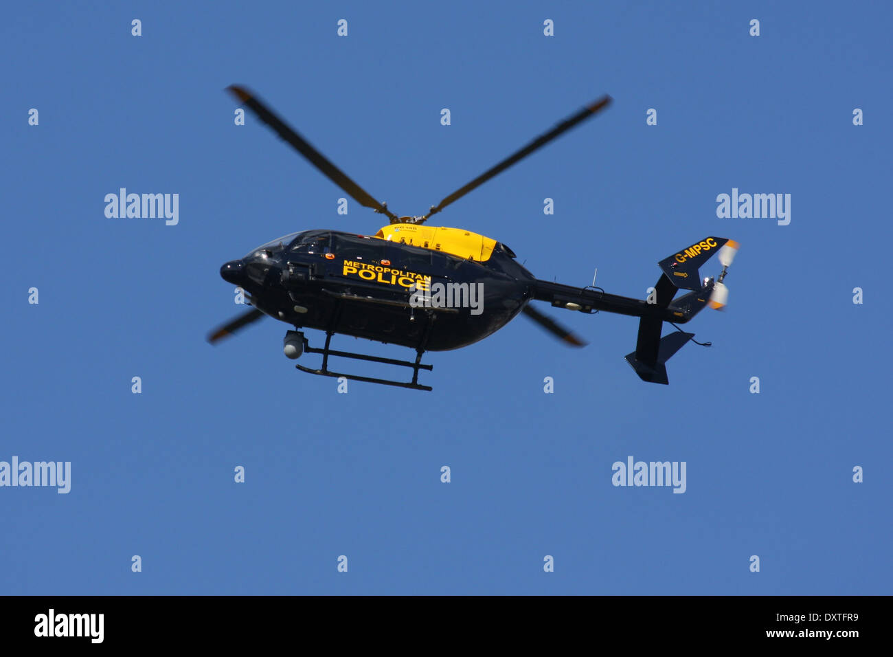 METROPOLITAN POLICE AIR SUPPORT UNIT EUROCOPTER EC145 Stockfoto