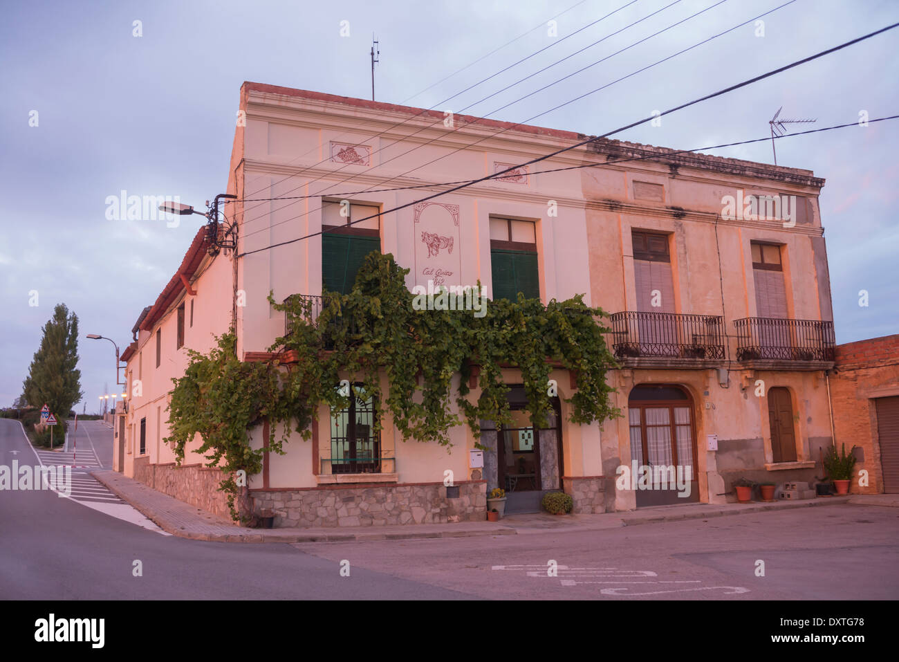 Cal Quico Gebäude, Sant Joan Samora, Spanien (keine Property-Release) Stockfoto
